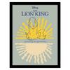 The Lion King Плакат «Все, что касается света» Муфасы в рамке