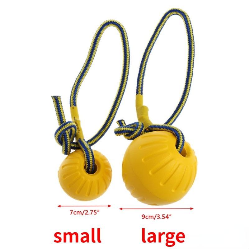 Interactive Dog Chew Ball With Rope Durable Bite Resistant Floating Pet Toy For All Dog Breeds
