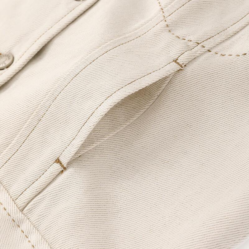 ELLE KIDS Girls' Linen Lyocell Denim Jacket