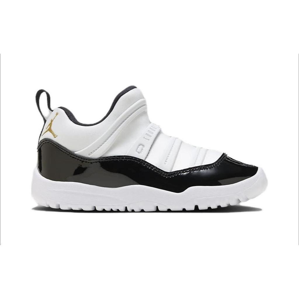 Air Jordan 11 Retro Little Flex PS Gratitude / Defining Moment Kids Sneakers White Black Metallic-Gold BQ7101-170