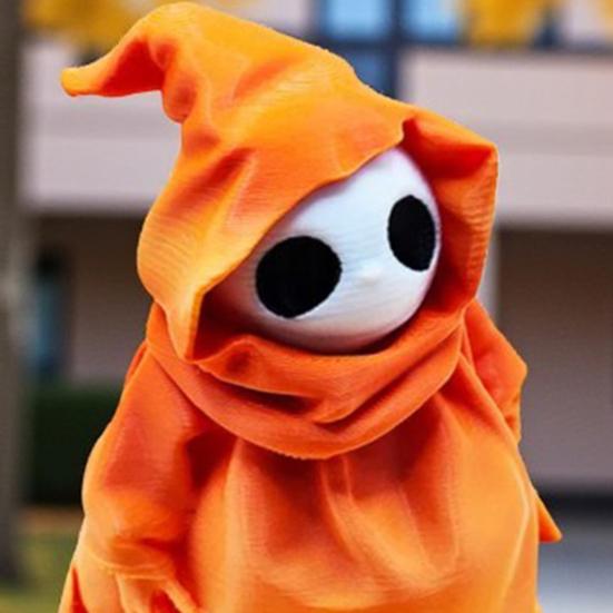 Статуэтка Утки Мрачного Жнеца, напечатанная на 3D-принтере, Коллекционная фигурка Призрачной Утки в плаще на Хэллоуин для украшения дома, офиса, рабочего стола