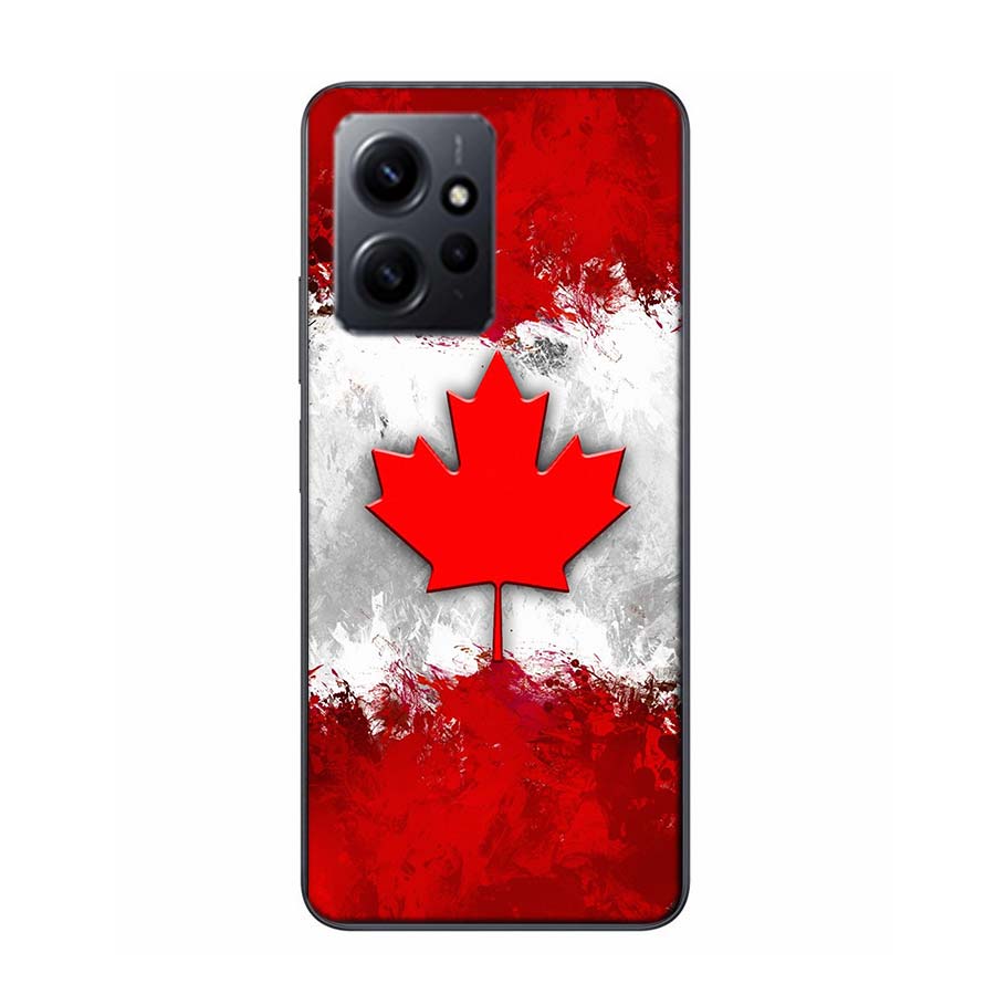Canada National Football Team Logo Phone Case For Redmi 12 13C 12C 15C 9 10 10C Note 13 Pro Plus 14 15 Pro 9T 9C 9A TPU Soft Cov