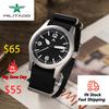 Militado ML05 36912 Часы VH31 Плавный ход секундной стрелки Куполообразное Сапфировое Стекло Часы Высокая Прозрачность Покрытие от Бликов 38 мм Винтажные Часы