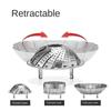 Multifunctional Steamer Rack Stainless Steel Steamer Plate Folding Dish Steam  Food Steamer Basket