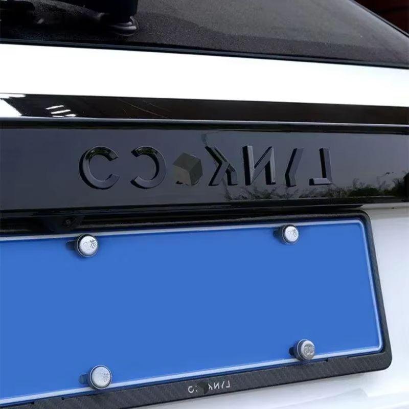 cxjva7 For Lynk&Co 01 02 03 05 Rear Logo carEnglishModification Black Warrior  Accessories  Black Letter Logo Car Logo Decoration