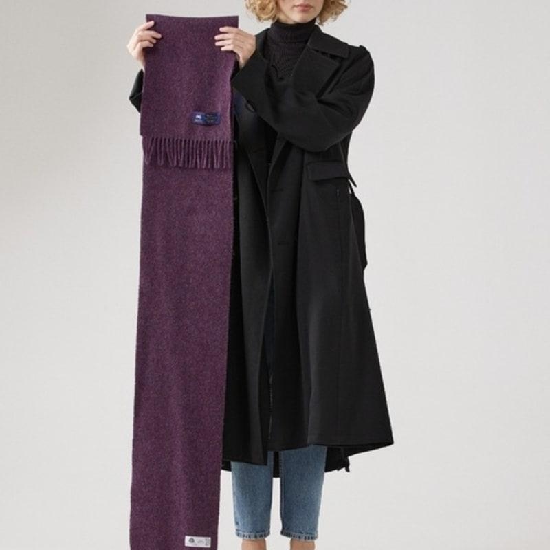 ABRAHAM MOON Шарф из мериносовой шерсти 25 см - Вересковый пурпурный