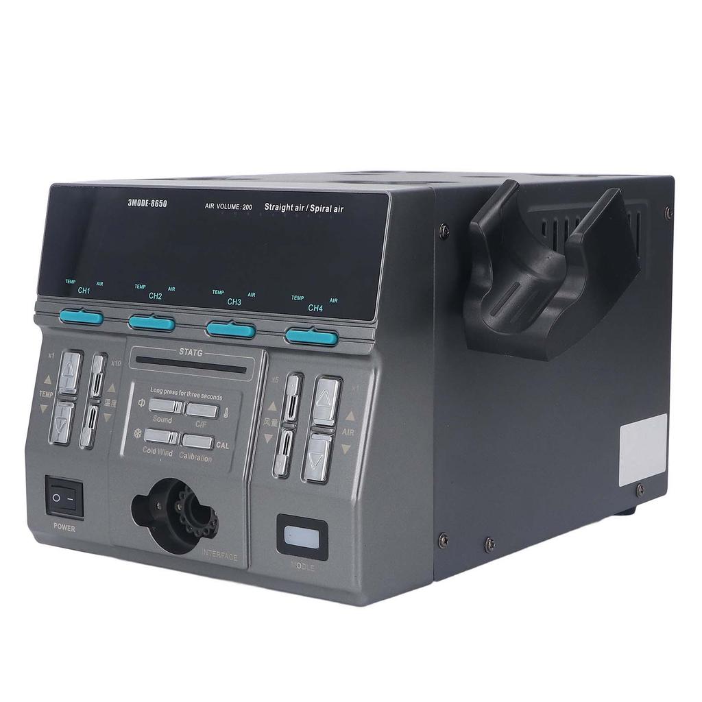 3 Modes Hot Air Rework Station Auto Sleep Digital Display Hot Air Gun Soldering Station 1300W US Plug AC110V