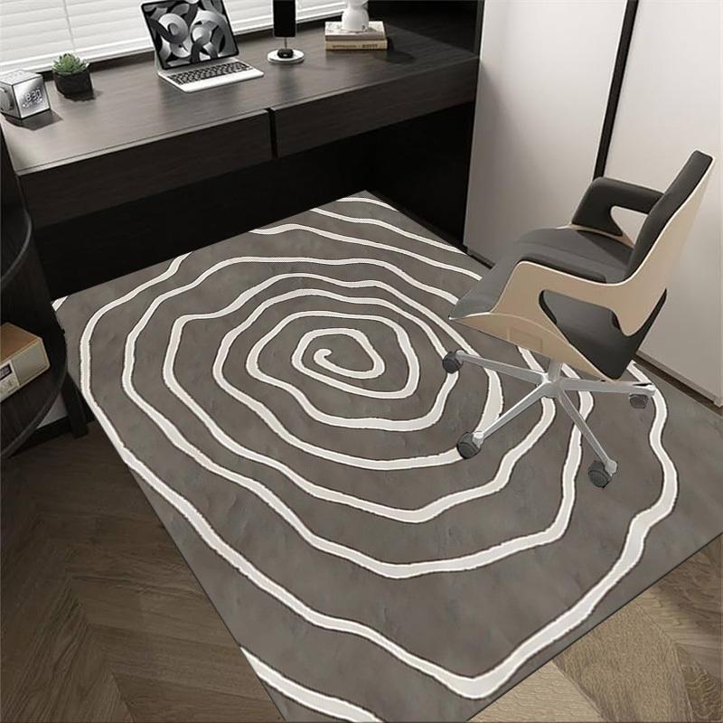 1PC Spiral Pattern Anti-slip carpet, suitable for Office, bedroomand playrooms. It can also be used as a sofa footrest cover-W36