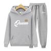 Women's Hoodie Autumn Men's Hoodie + Pants Sets Queen Women Suit Hoodie Two Pieces Set Hooded Sweatshirt