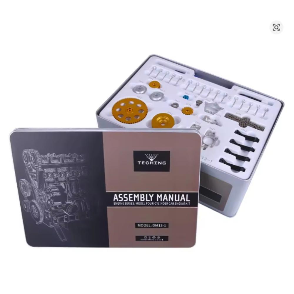 Mini Metal Assembly Model Assembly in-line Four-cylinder Engine Toy Is Suitable for Teaching Physics Experiments