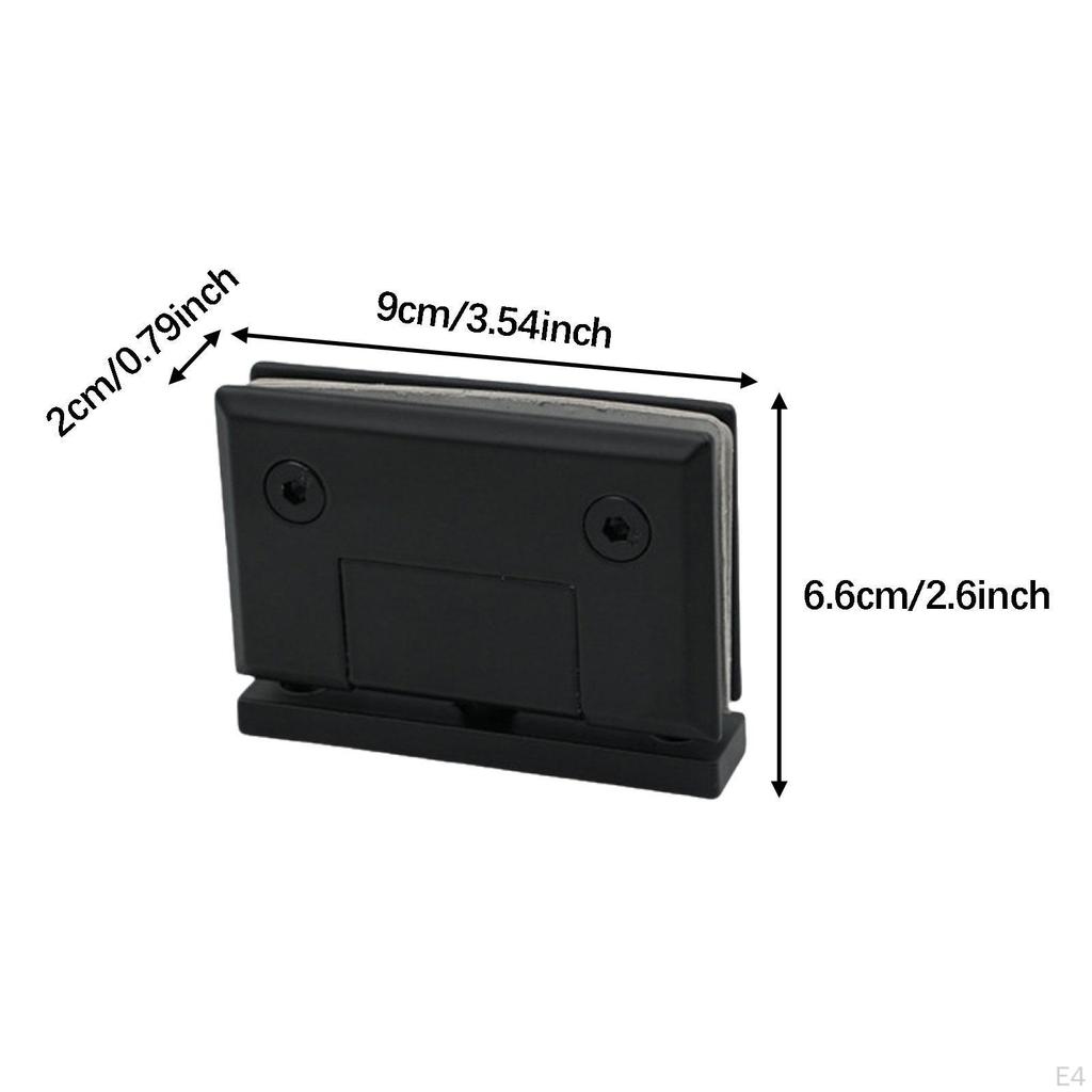 Петли для стеклянных дверей, нержавеющая сталь 304, легко устанавливаются, профессиональный премиальный зажим-клипса для ванной комнаты