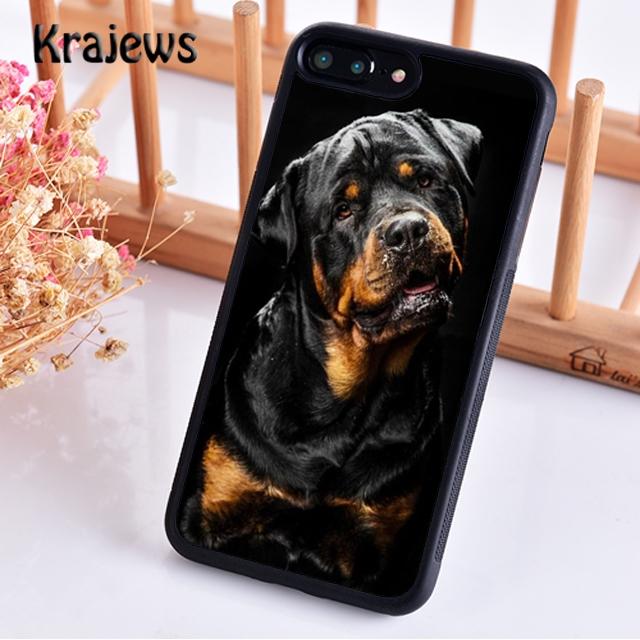 Чехол для телефона Krajews с милой собачкой, щенком ротвейлером для iPhone 14 6s 7 8 plus XR XS 11 12 13 pro max Samsung Galaxy S21 S22ultra
