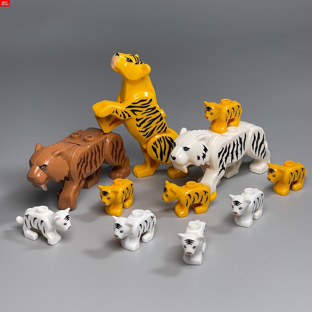 Кирпичики MOC Джунгли Подлесок Лесное животное Обезьяна Коза Жираф Птица Ночная сова Аксессуары Строительные блоки Игрушки-друзья Подарки