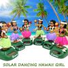 Car Dashboard Decorations Solar Dancing Figure Toy Hawaiian HulaShaking Head DancerHula Girl Dashboard Hawaii Dancing Girl