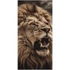 Roar Your Style with Our Majestic Lion-Print Beach Towel! Suitable for towels, bath towels, beach towels