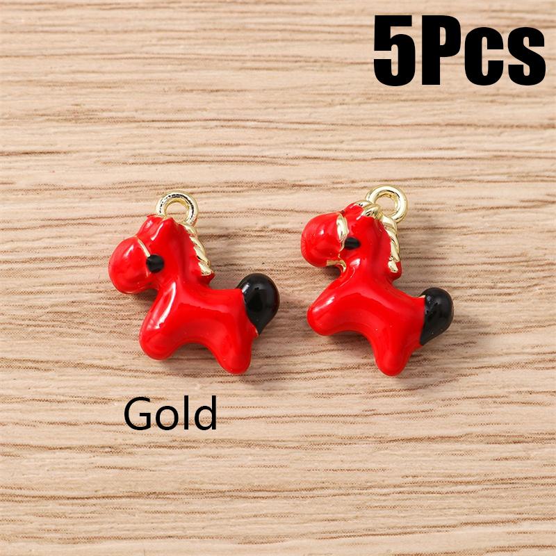 5 шт. Подвески-шармы в виде милых лошадок из цинкового сплава для изготовления ювелирных изделий, инструменты, ожерелье, серьги, браслет, DIY-аксессуары, подарки, материалы