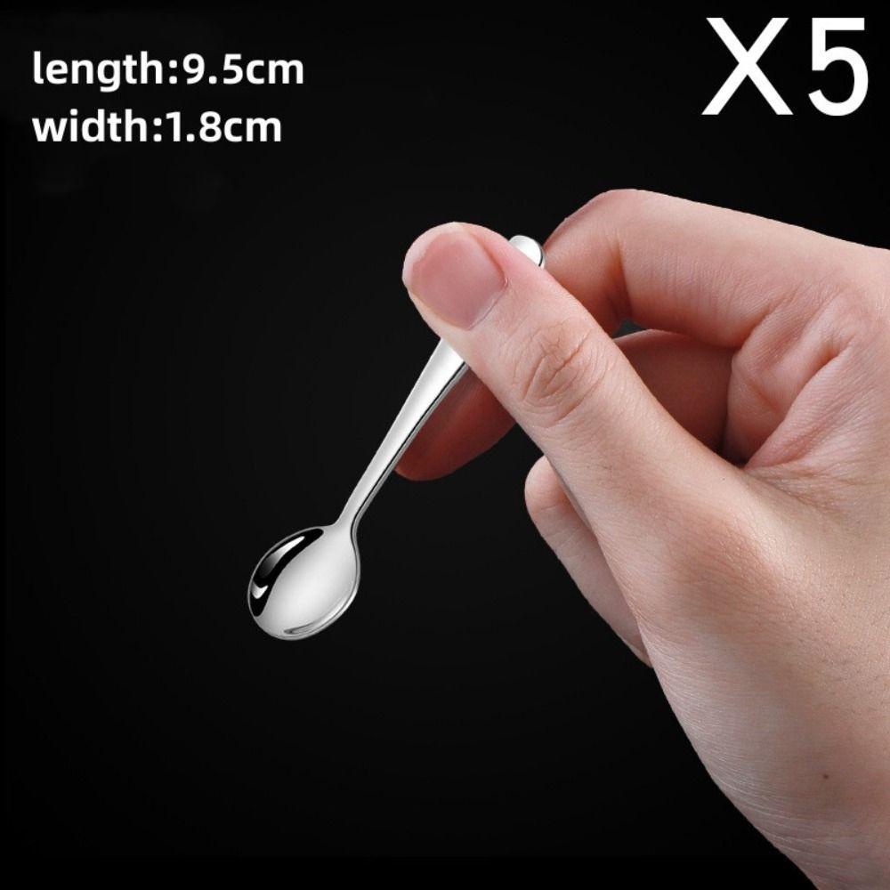 5 шт. Мини-ложка из нержавеющей стали, защита от ржавчины, ложка для соли, качественная ложка для приправ, бытовая
