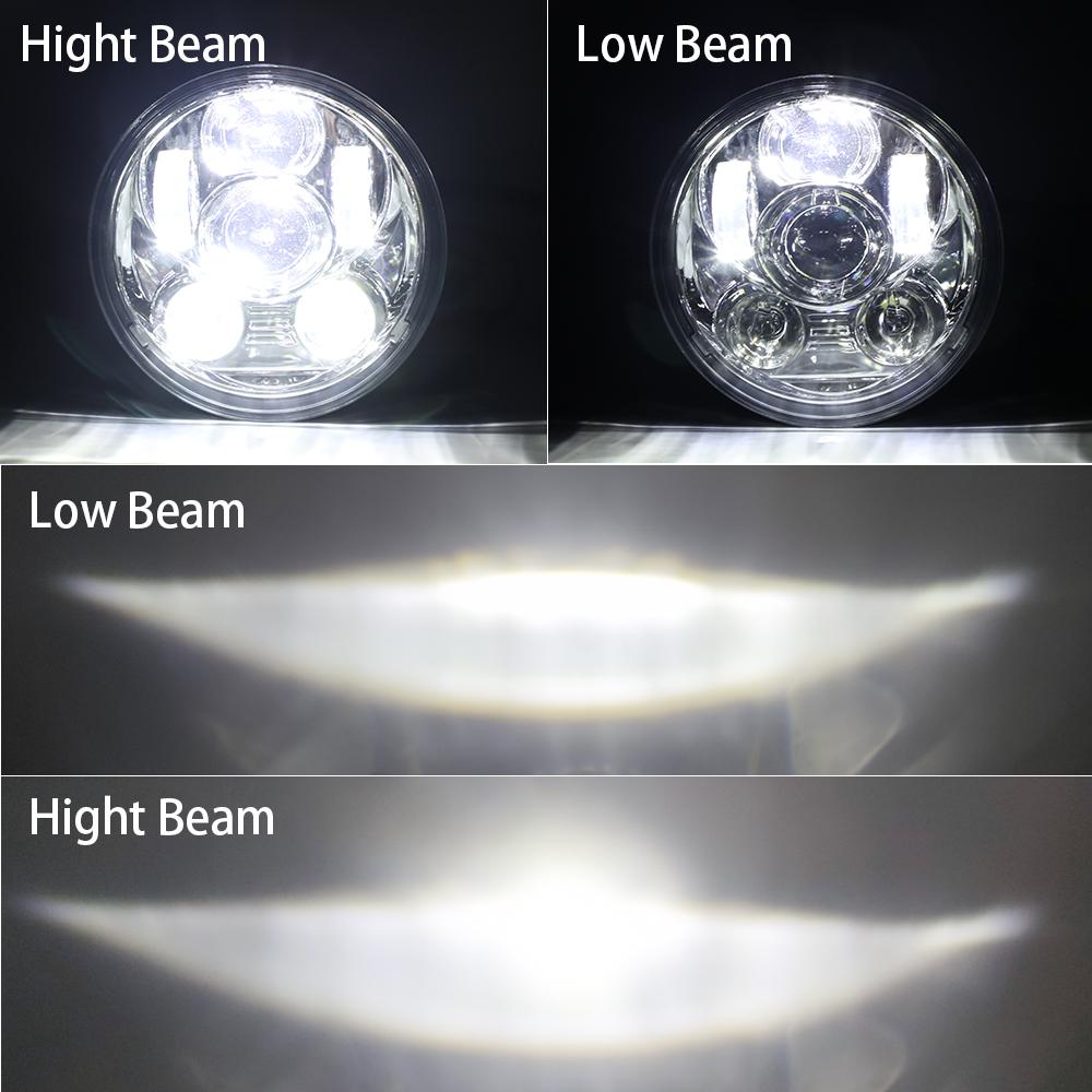 Hot Sale Emark Moto Bike Headlamp Motorcycle Accessories DRL Led Motorcycle Lighting System 5.75inch Led Headlight