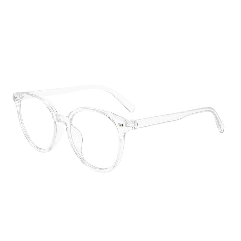 Ретро-круглая оправа анти-синие очки для мужчин и женщин, простая оправа прозрачные компьютерные защитные очки для глаз плоские