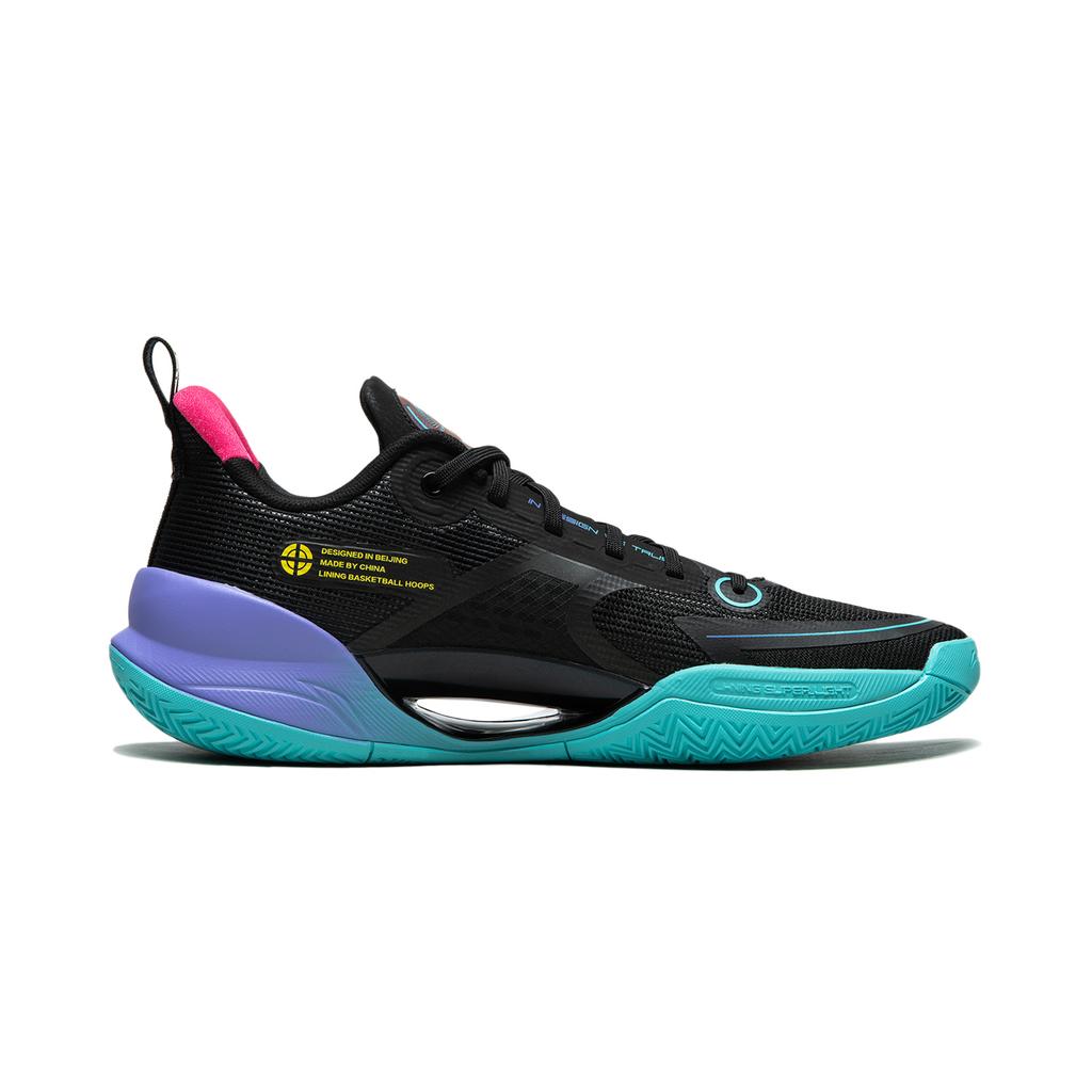 Li Ning Super Light V2 Амортизация Износостойкие Дышащие Поддержка Отскок Низкие Баскетбольные Кроссовки Мужские Черные ABAT029-4