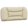 Bed Frame without Mattress  Hvar  Cream 90x200 cm Fabric