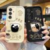 Милый Мультяшный Кофе-Кот Чехол для Телефона Для Samsung Galaxy A36 A35 A34 A33 A32 5G A31 A30 A24 A23 A22 A16 A12 A50S M55 Силиконовая Крышка