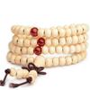 Natural Sandalwood Bracelet Buddhist Buddha Meditation Wood Beaded Bracelet Men Women Prayer 108 Beads Rosary Hanging Decoration