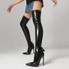 Sleek Fit Boot Women Over the Knee Good Stretch Tight High Long Boots Sexy Thin High Heels Stilettos Shoes for Cosplay