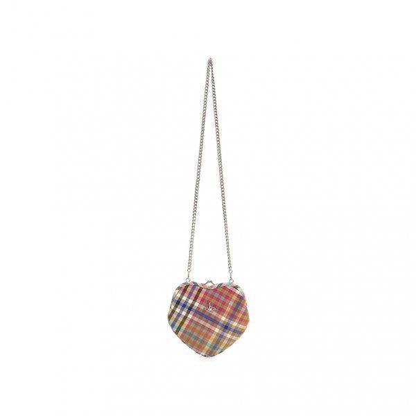 Vivienne WeStWood Women S Chain croSSbody Bag Bell Heart Frame purSe 4b01000cW W