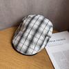 Винтажная клетчатая кепка с козырьком для женщин и мужчин, летняя шляпа от солнца из дышащего хлопка