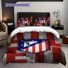 Vibrant Stripes Stars Emblem Three-piece set (1 * duvet cover + 2 * pillowcase, without core) 2D Flat Bedding set Duvet cover and pillowcase