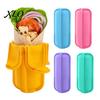 Hot Dog Shell Food-grade Silicone Taco Holder, Flip-top Buckle Design Burrito Storage Travel Meal Container Box, Leak-proof Food Handling Box