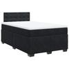Maison Exclusive - Sommier à lattes de lit avec matelas Noir 120x200 cm Velours