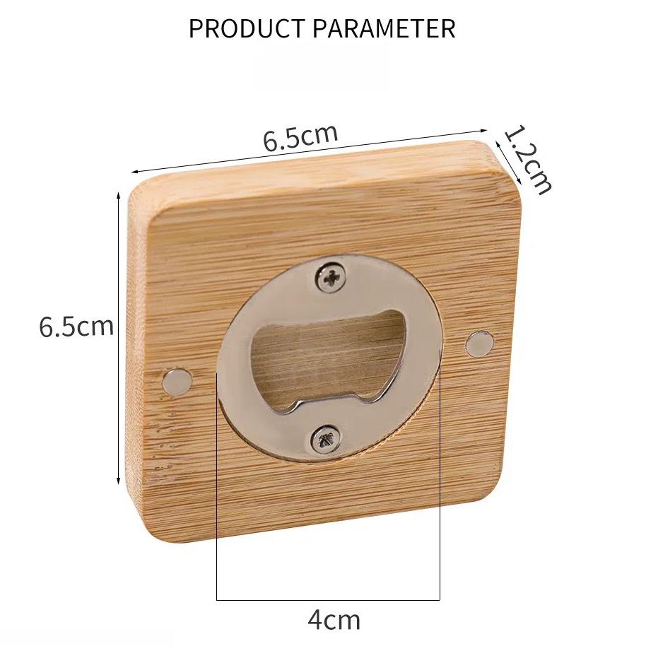 Magnetic Bottle Openers Square Round Beer Bottle Opener Portable Beer Opener  for Home Kitchen Bar