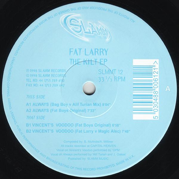 12inch Record FAT LARRY - The Kilt EP SLMMT12 Slamm 1998 UK Dance & Electronica Used