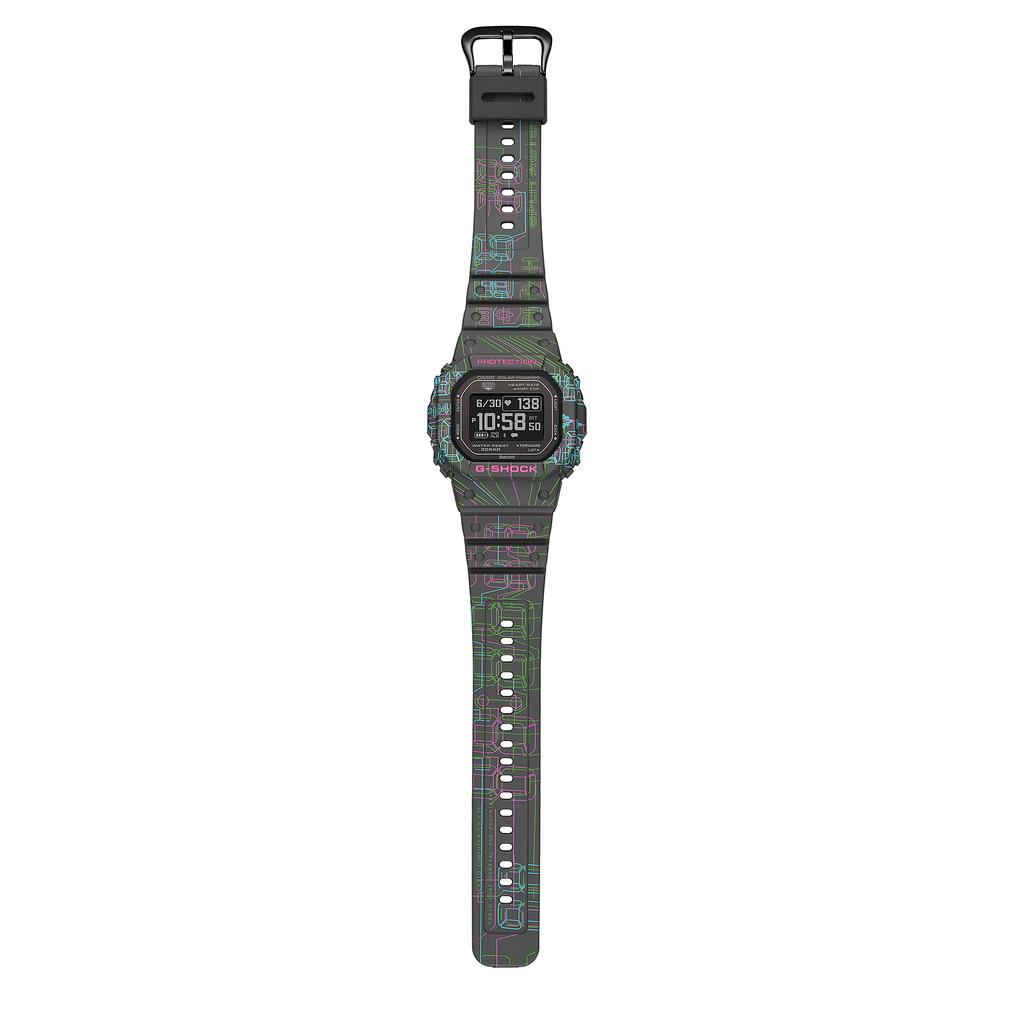 Casio Мужские часы G-SHOCK из нержавеющей стали, водонепроницаемость 200 м, цифровые, ударопрочные, кварцевые, DW-H5600EX-1