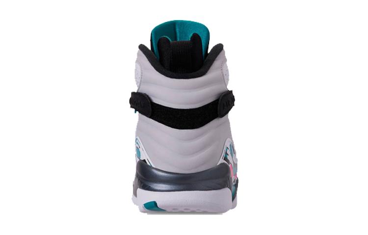 Kids' Sneakers Jordan 8 Retro South Beach (GS) White/White-Turbo Green-Neutral Grey