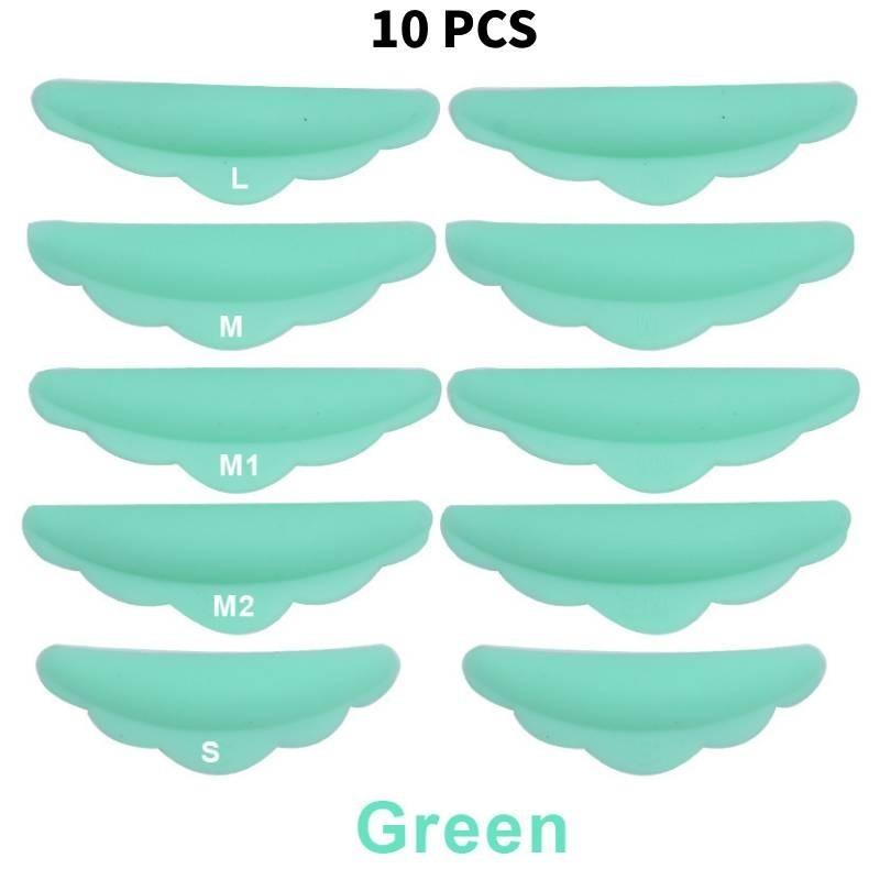 Premium Silicone Eyelash Curling Accessories Five Pair Pack With Colorful Pads For Enhanced Lash Styling