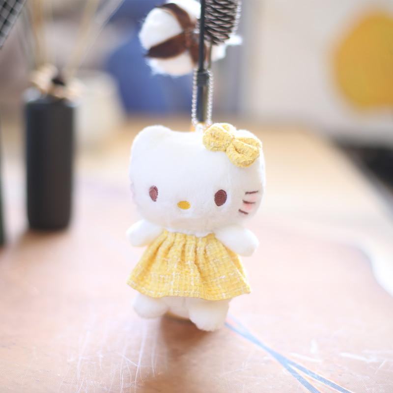 Cute kitten small pendant plush toy doll 4-inch kitten bag pendant keychain doll doll