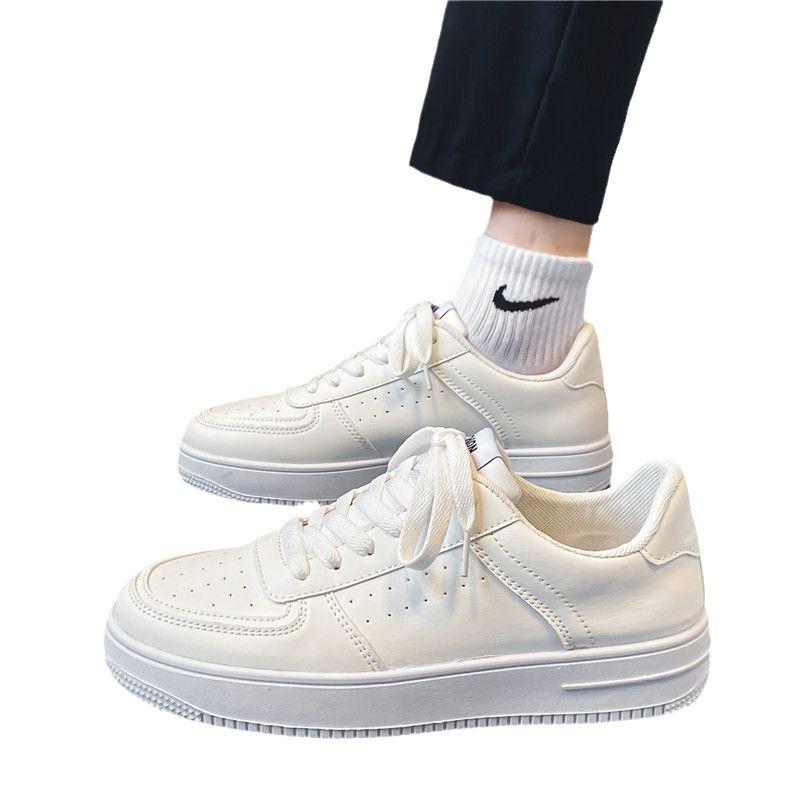 Маленькие белые туфли мужские весенние дышащие молодежные и молодежные повседневные универсальные мужские туфли новые студенческие чисто белые спортивные туфли