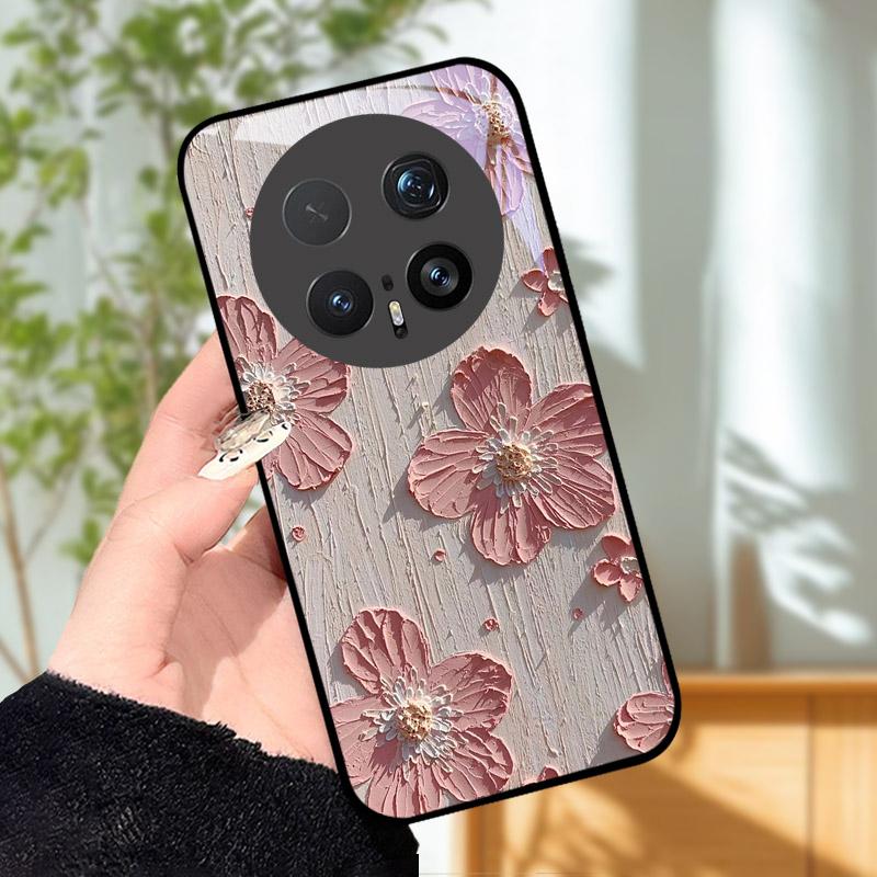 Закаленное Стекло Чехол Для Телефона Для Honor Magic 8 8Pro Роскошная Модная Задняя Крышка Для Magic8 Pro Чехлы BKQ-AN00 Ударопрочный Мультяшный Capa