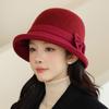 Модная шляпа-клош, женская винтажная модная шляпа-рыбак, осенне-зимний всесезонный модный аксессуар, зимняя шляпа для женщин, женские зимние шляпы