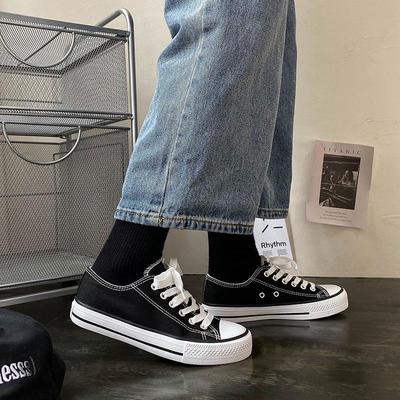 Новые парусиновые туфли женские студенческие женские туфли низкие плоские мужские туфли повседневные кеды