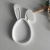 Rabbit Series Tray Molds Lop-Eared Easter Design Gypsum & Epoxy Resin Compatible Dish Storage Plate Home Garden Decor