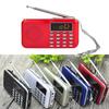 L218AM Digital Radio Rechargeable Emergency Flashlight 2 Inch AM FM Portable Radio Speaker
