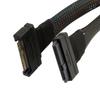 JSER U2 NVME PCIe SSD Cable Male To Female Extension 50cm U.2 SFF-8639 68-Pin