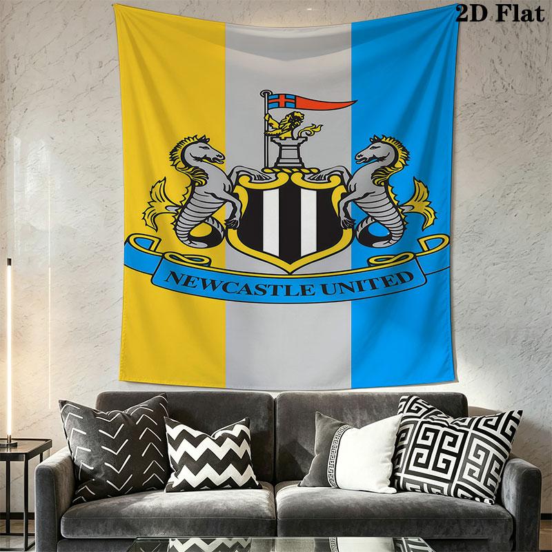Логотип NUFC Настенное панно Печатное тканевое одеяло Декоративные гобелены для спальни гостиной Домашний декор