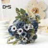 Букеты из искусственных цветов, искусственные ромашки, пионы, букеты, искусственные цветы, центральные украшения для стола, цветочные композиции для дома, свадебные украшения для отеля
