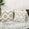 Tufted Embroidered Cushion Nordic Simple Plush Home Sofa Pillow Cover Living Room Bedroom Cushion Cushion Cover