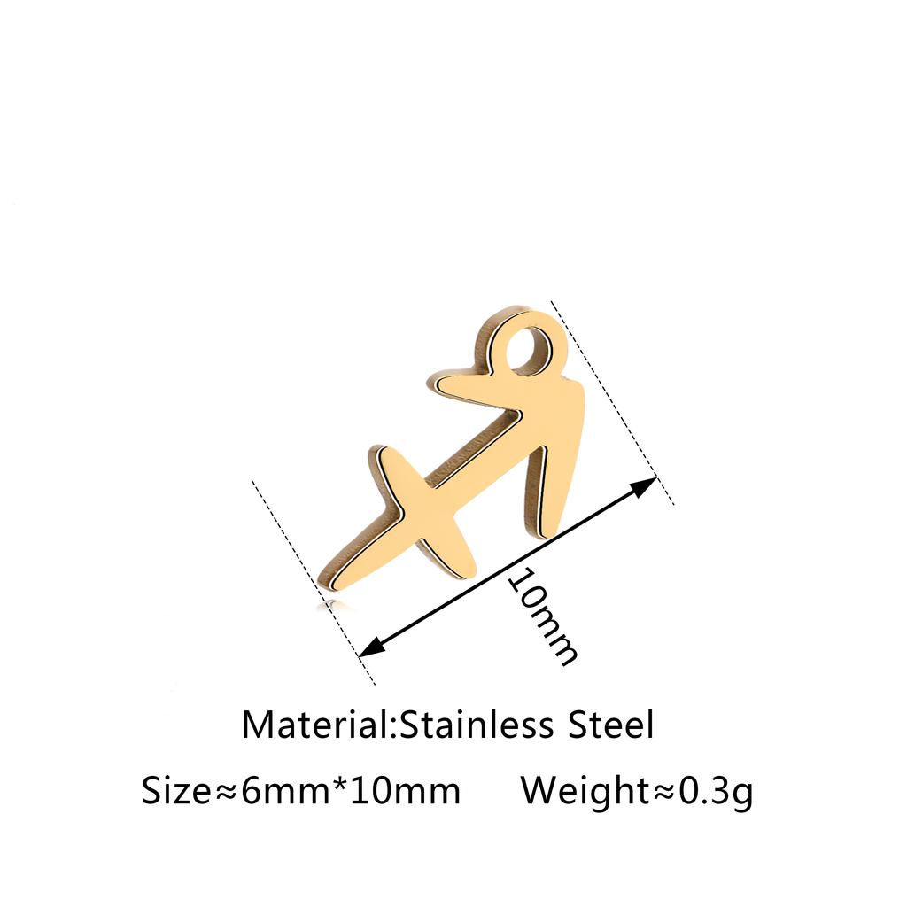 5 шт./лот Шармы со знаком зодиака из нержавеющей стали Мини-подвески со созвездиями Для DIY Рукоделия Ожерелья Браслеты Изготовление ювелирных изделий